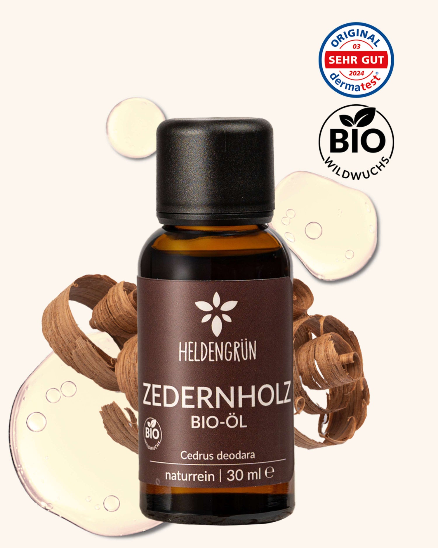 Bio-Zedernholzöl Heldengrün