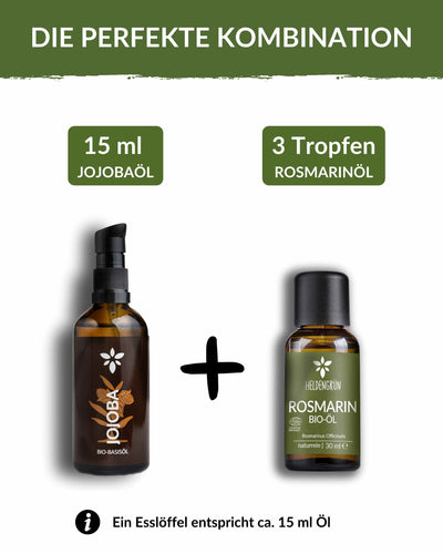 Heldengrün® Bio-Rosmarinöl - Für natürliches Haarwachstum! Duftöle Heldengrün