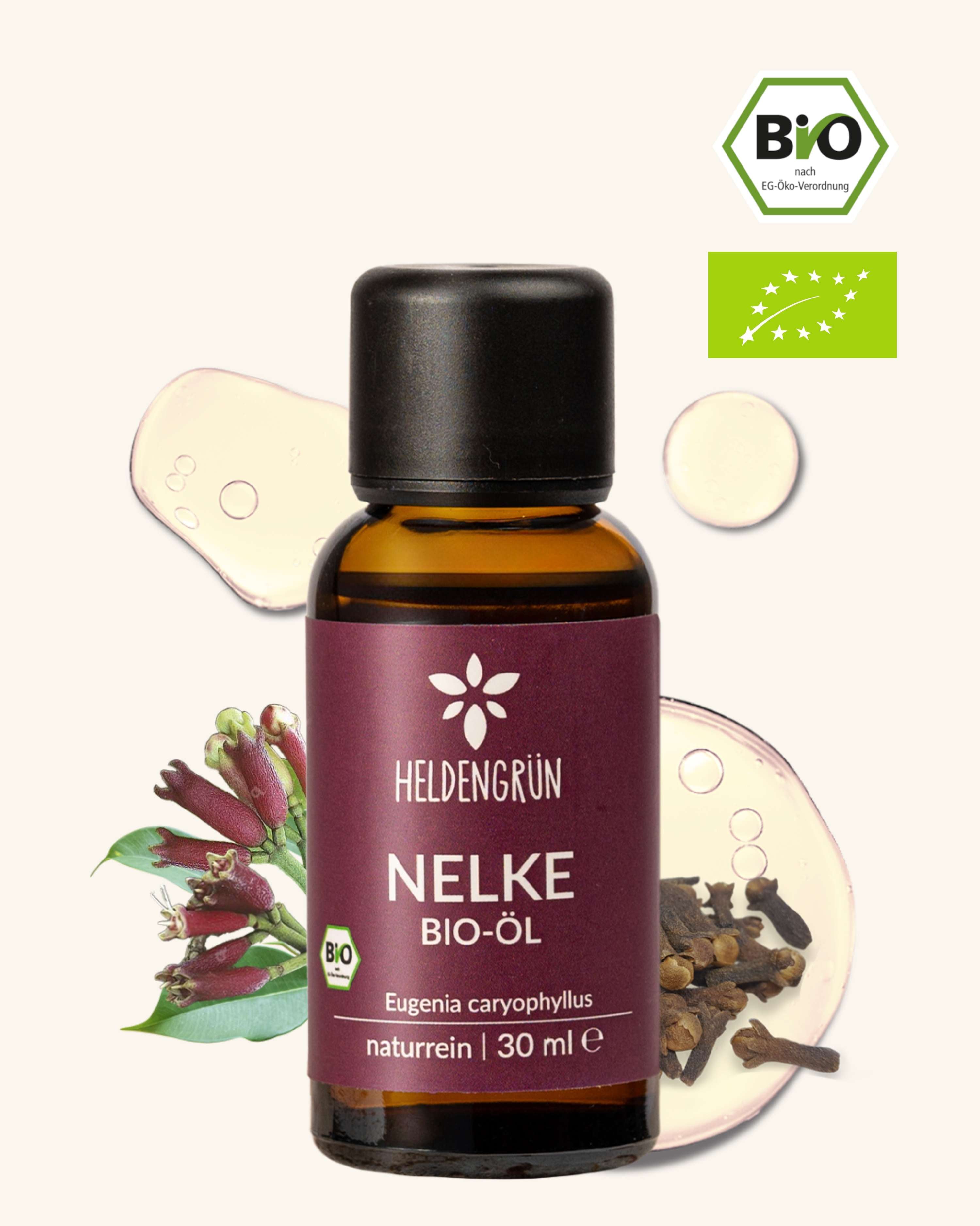 Bio-Nelkenöl Heldengrün