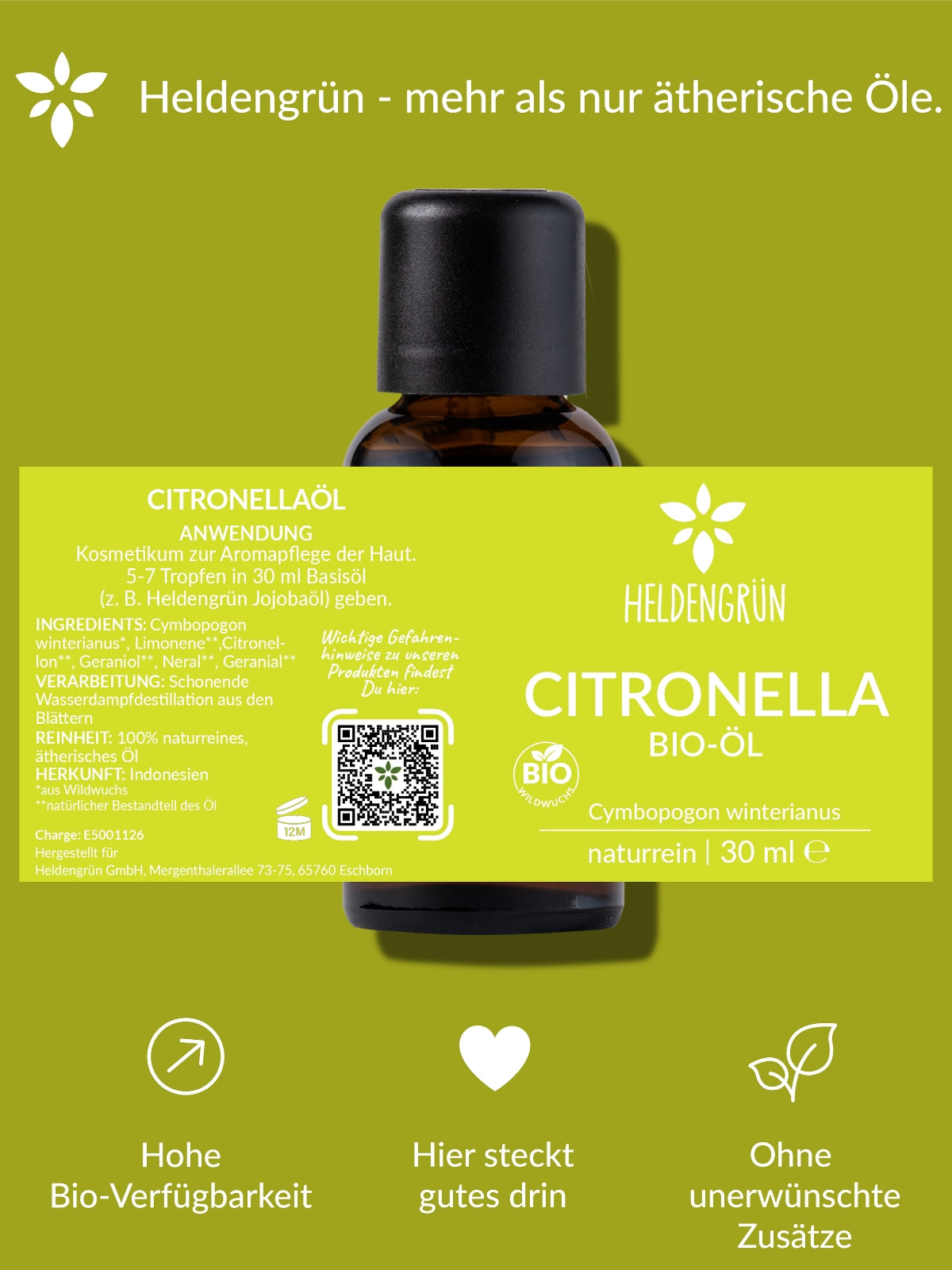 Bio-Citronellaöl Heldengrün