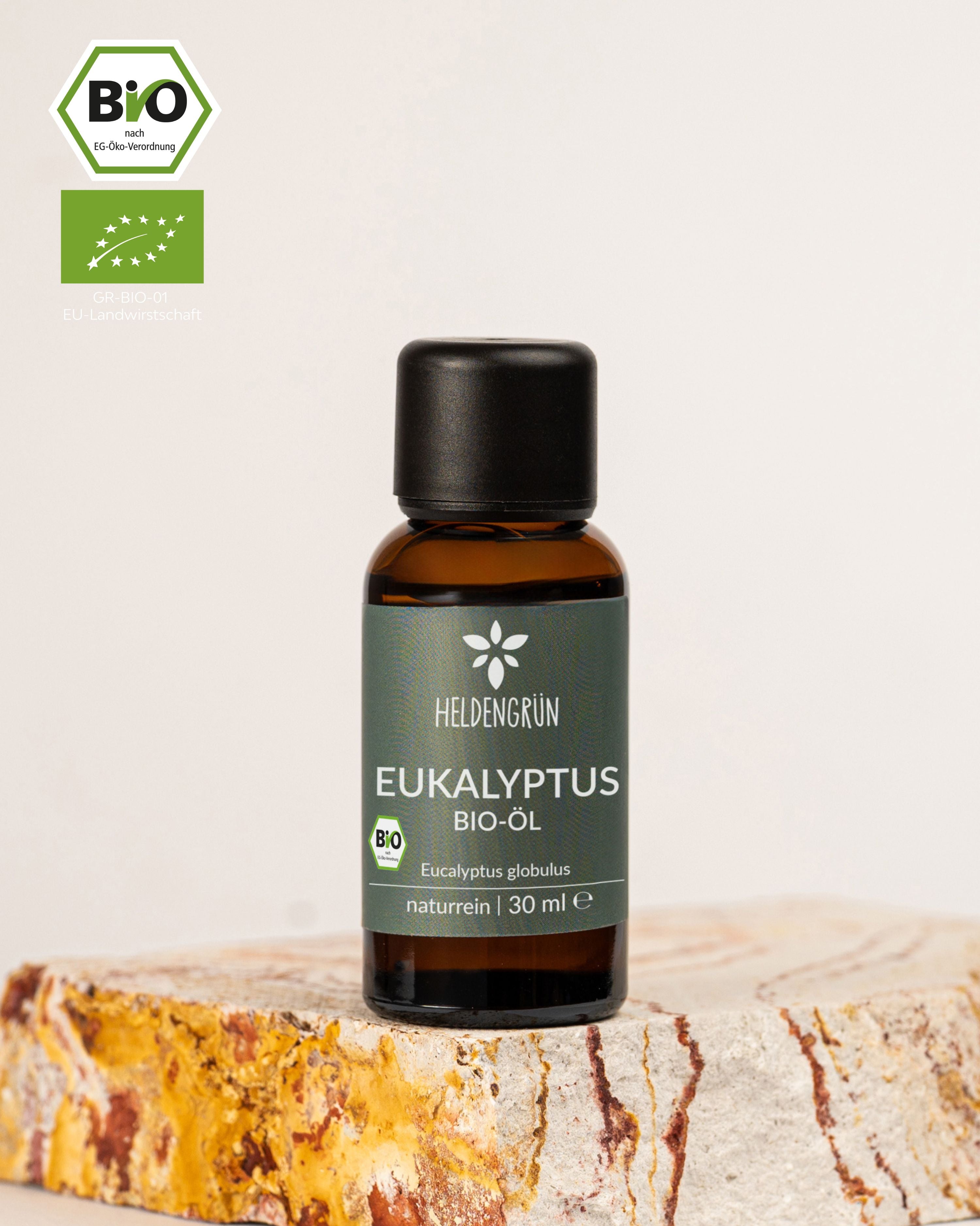 Heldengrün® Bio-Eukalyptusöl - Naturrein & EU-Bio zertifiziert! Duftöle Heldengrün