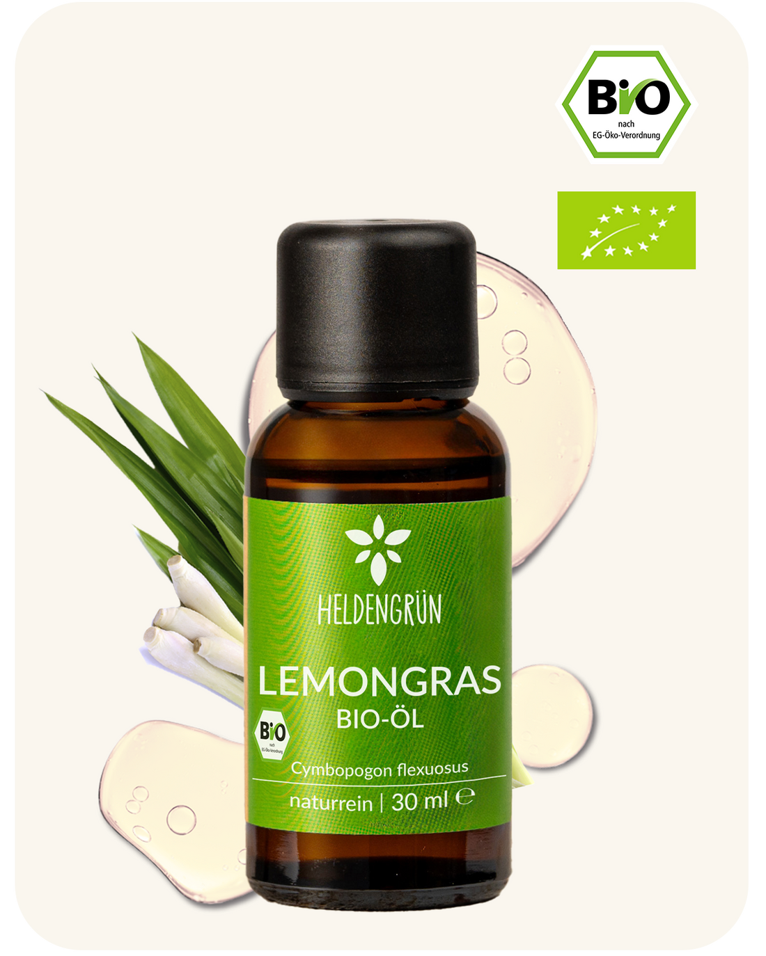 Bio-Lemongrasöl Duftöle Heldengrün