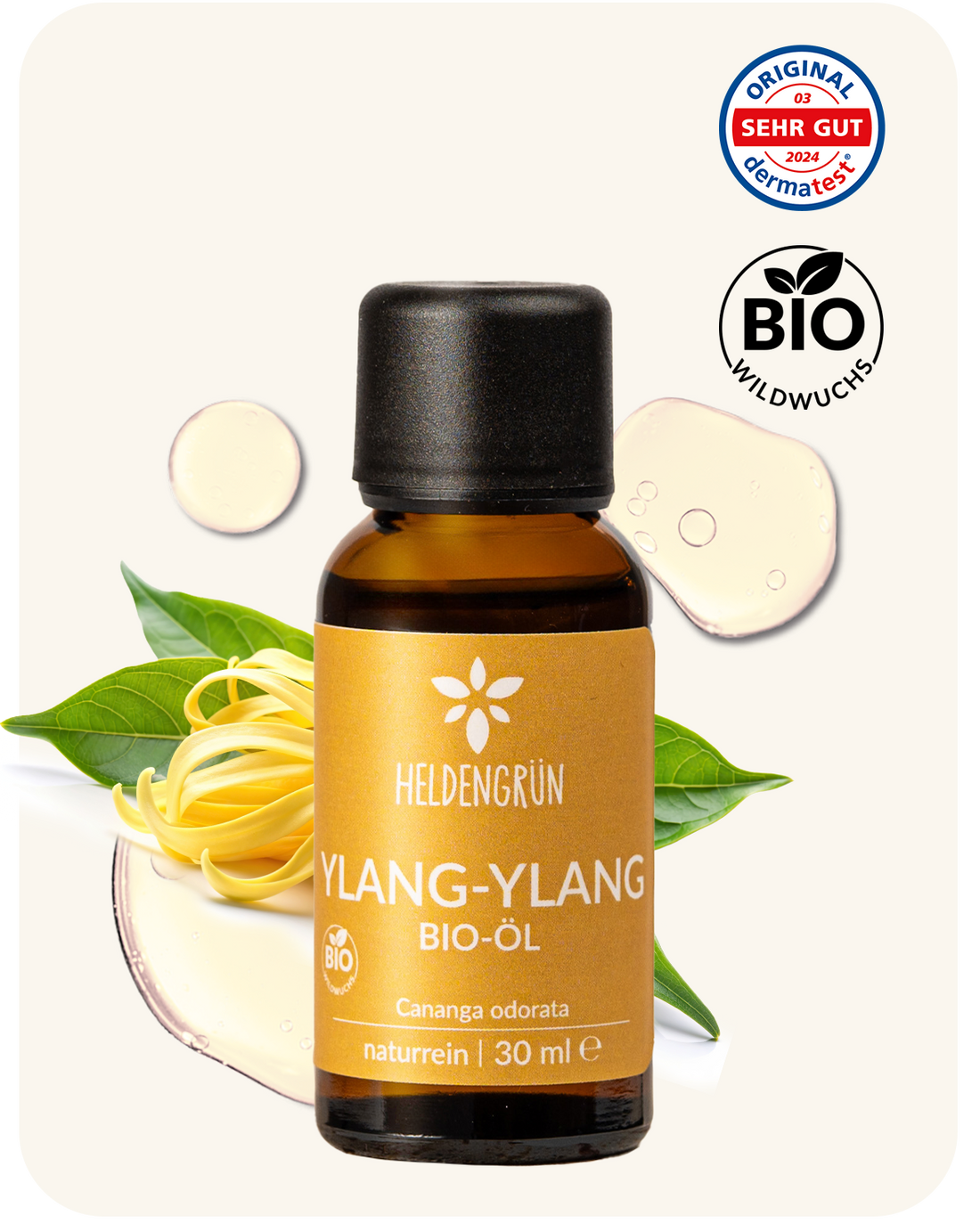 Bio-Ylang-Ylang Öl Heldengrün