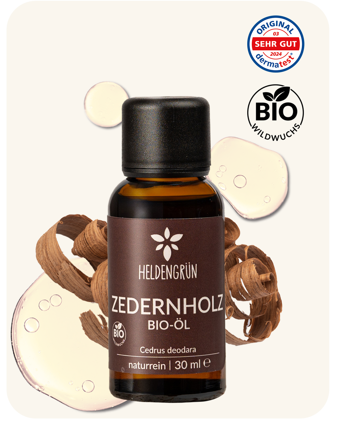 Bio-Zedernholzöl Heldengrün